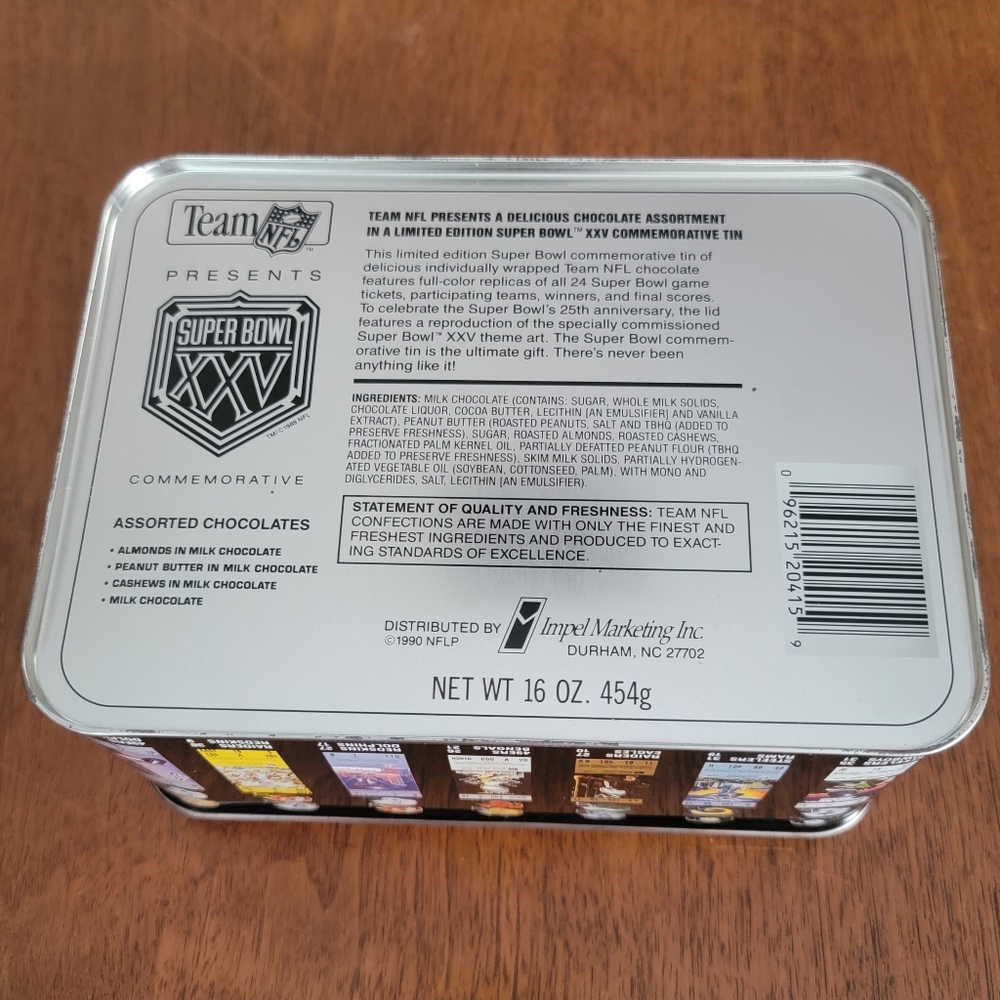 Super Bowl XXV commemorative tin - Picture 2 of 6
